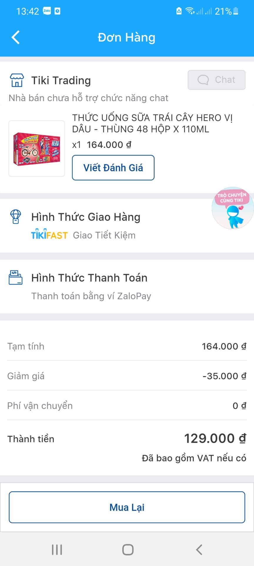 Giao hàng nhanh ,hsd dài , giá làm sao có thể rẻ hơn đc nữa
