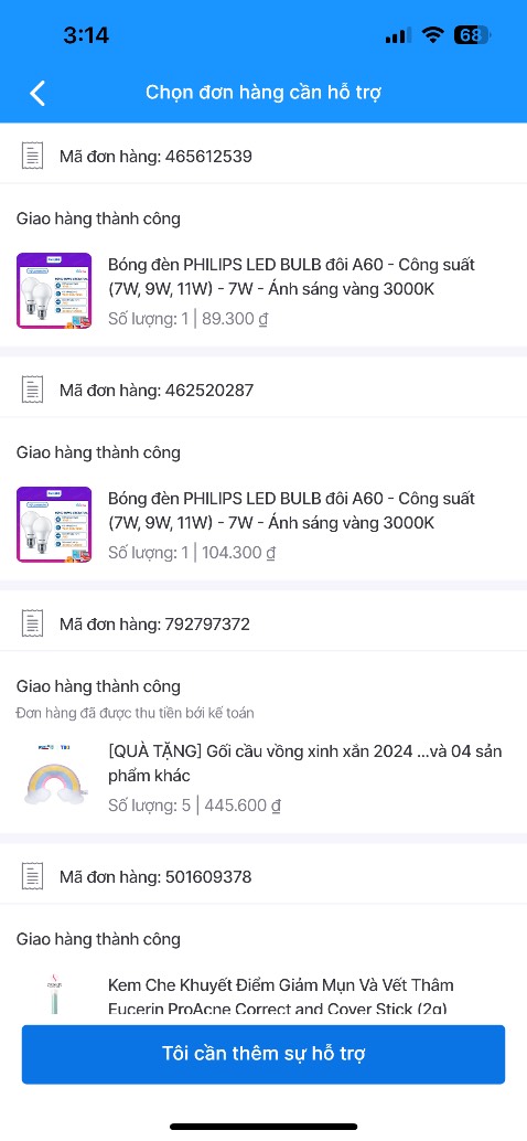 mình mua ánh sáng vàng 3000k nhưng shop giao lộn ánh sáng trắng 6500k. mình yêu cầu đổi trả thì lại giao lộn ánh sáng trắng thêm 1 lần nữa, rất mất thời gian của khách hàng