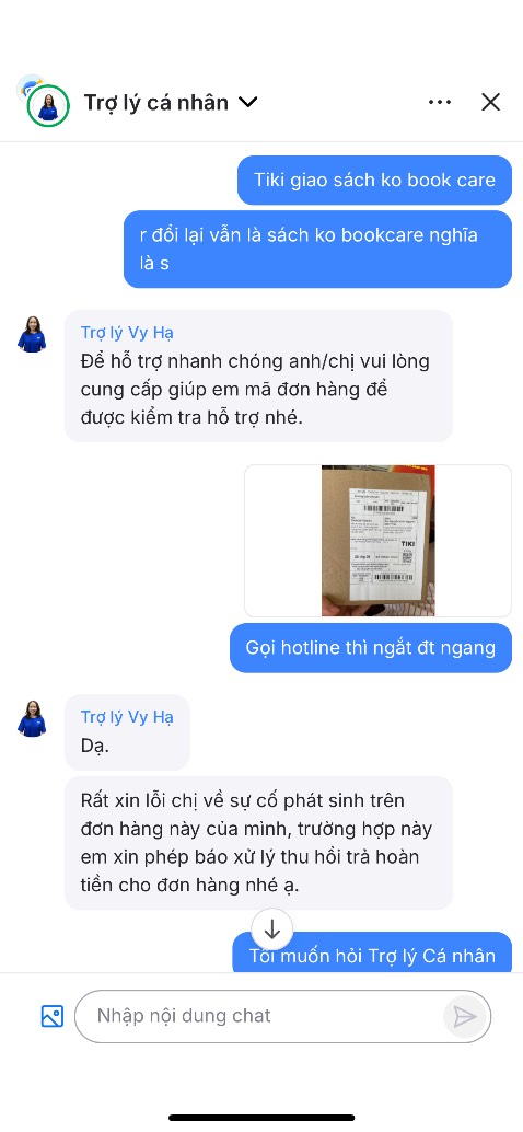 Mua bookcare để đc bao sách cẩn thận
Tiki giao lần 1 ko bookcare, khiếu nại thì bảo để trừ lại 1 bookcare, mình ko đồng ý bảo gửi lại mình quyển có care, họ thu sách lại, gửi gấp 1 quyển y hệt vậy ko có bookcare
nó có nghĩa là bạn mua gói bookcare đi nhưng chúng tôi ko bao đó, mất tiền là tại kh *** 
Khách hàng là trò cười của tiki