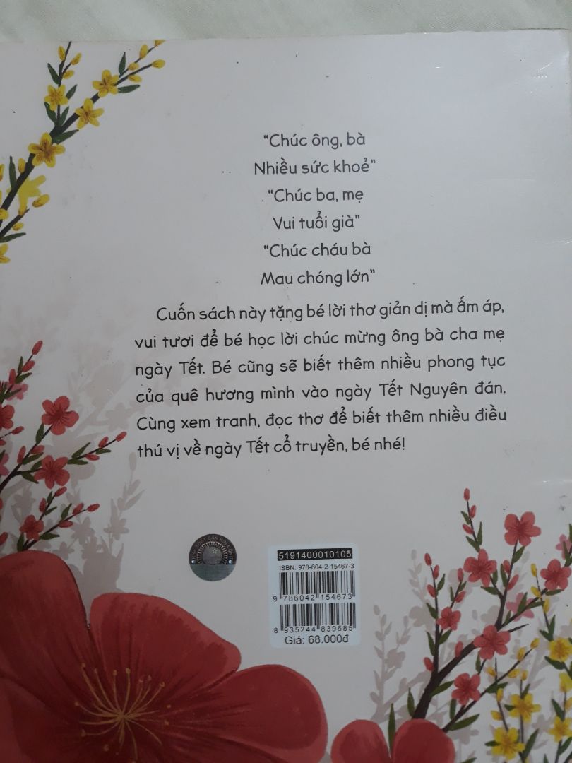 Cuốn sách là những vần thơ nhỏ giản dị, ngộ nghĩnh, dễ nhớ, dễ thuộc và rất phù hợp với những bé từ 3t đến 5t. 
Rất hay cho một tết Nguyên Đán đang đến rất gần.