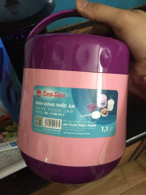 Bình đẹp dễ thương, để cơm từ sáng đến trưa vẫn ấm.