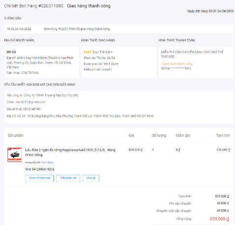 Tên nồi lẩu 2 ngăn nhưng giao sp nồi lẩu 1 ngăn. Nhắn nói shop thì nói là vách di động, mình kiểm trong hàng không có nên shop nói giao bù lại cho mình. rồi lại nói hãng cung cấp sai hình nên sẽ thu hồi đổi mới báo bình bù thêm 100 mình cũng đã chấp nhận. Giờ nói mình đổi hàng của shop khác để báo shop đổi. Mình không cần shop đổi mới chỉ cần shop đưa đúng sản phẩm lẩu 2 ngăn. thiếu cái vách ngăn thì giao vách ngăn thiếu cho mình. Shop lươn lẹo. Lừa đảo