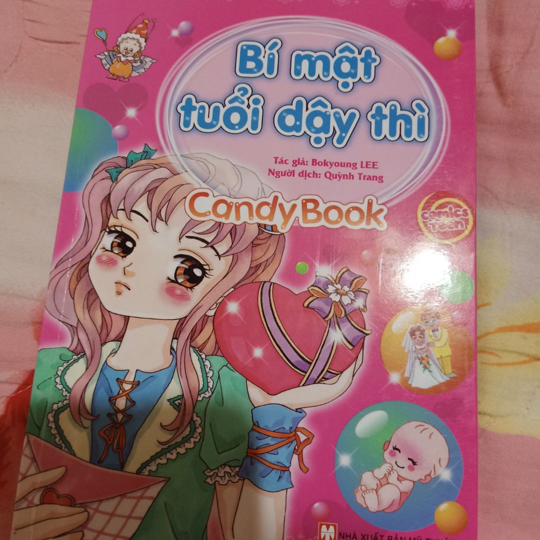 Bìa sách đẹp, sạch, tuy nhiên nét vẽ thì mình không thích lắm. Nội dung phù hợp với các bạn nữ đang tuổi dậy thì, có nhiều thông tin để tham khảo. Các mẹ hãy mua để cung cấp thông tin cho con gái