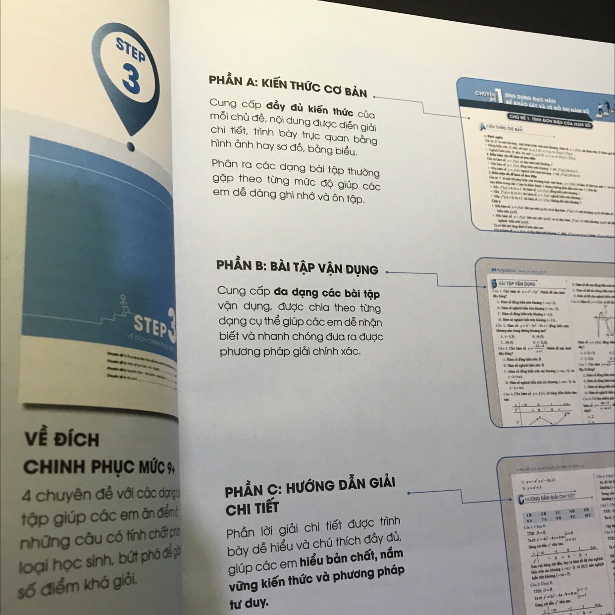 Sách nội dung chi tiết, đủ các dạng bài cho từng chuyên đề, mình đã học được vài chủ đề trong sách kết hợp với bài giảng trên youtube rất hiệu quả luôn, hy vọng sẽ có một kỳ học 12 thật nhiều thành công, cảm ơn Megabook nhiều