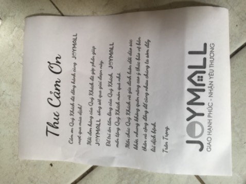 Rất hài lòng,đóng gói và mẫu mã máy rất Ok,Máy sử dụng rất Ok.Các bạn phải nướng thử máy vài mẫu bánh rồi thì sử dụng sẽ Ok.
Cám ơn JOYMALL rất nhiều.