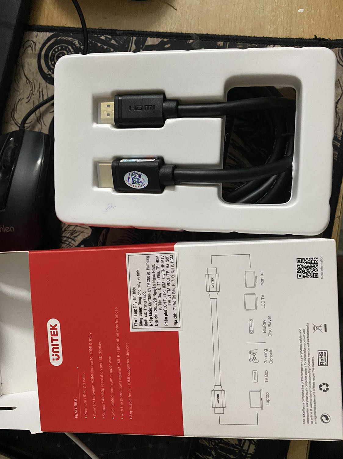 Ok hàng chính hãng Unitek luôn, dây xịn xò, 5 sao tặng shop uy tín