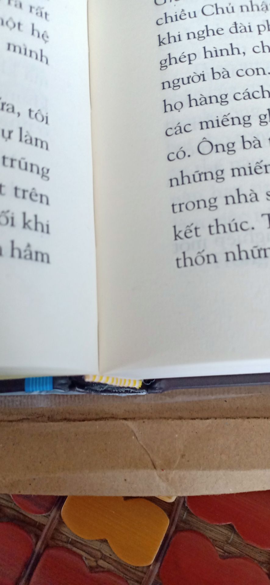 đóng hộp kỹ, chất lượng sách tốt mà ưng nhất là có may chỉ Viềng trên dưới tạo nên vẻ đẹp trang trọng và còn chống xù rách sách.