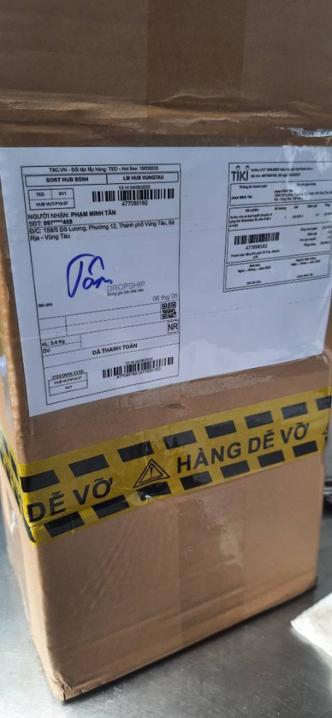 Đóng gói cẩn thận, giao hàng nhanh. Shop xác nhận có hàng hơi bị đầu lâu, nhưng bù lại khâu lấy hàng và giao hàng nhanh.