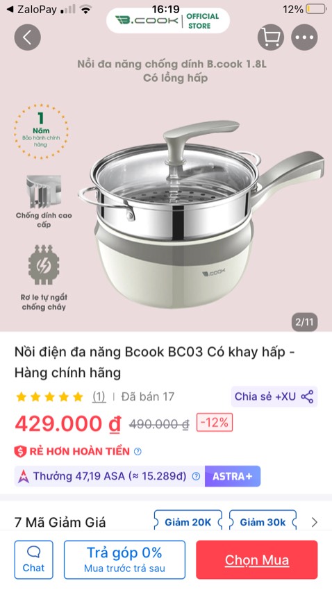Nồi to hơn dự kiến, 2-3ng ăn lẩu ok. Hàng chắc chắn đẹp, có khai hấp bánh hay xôi. Rất thích, cảm ơn shop & Tiki nhe!