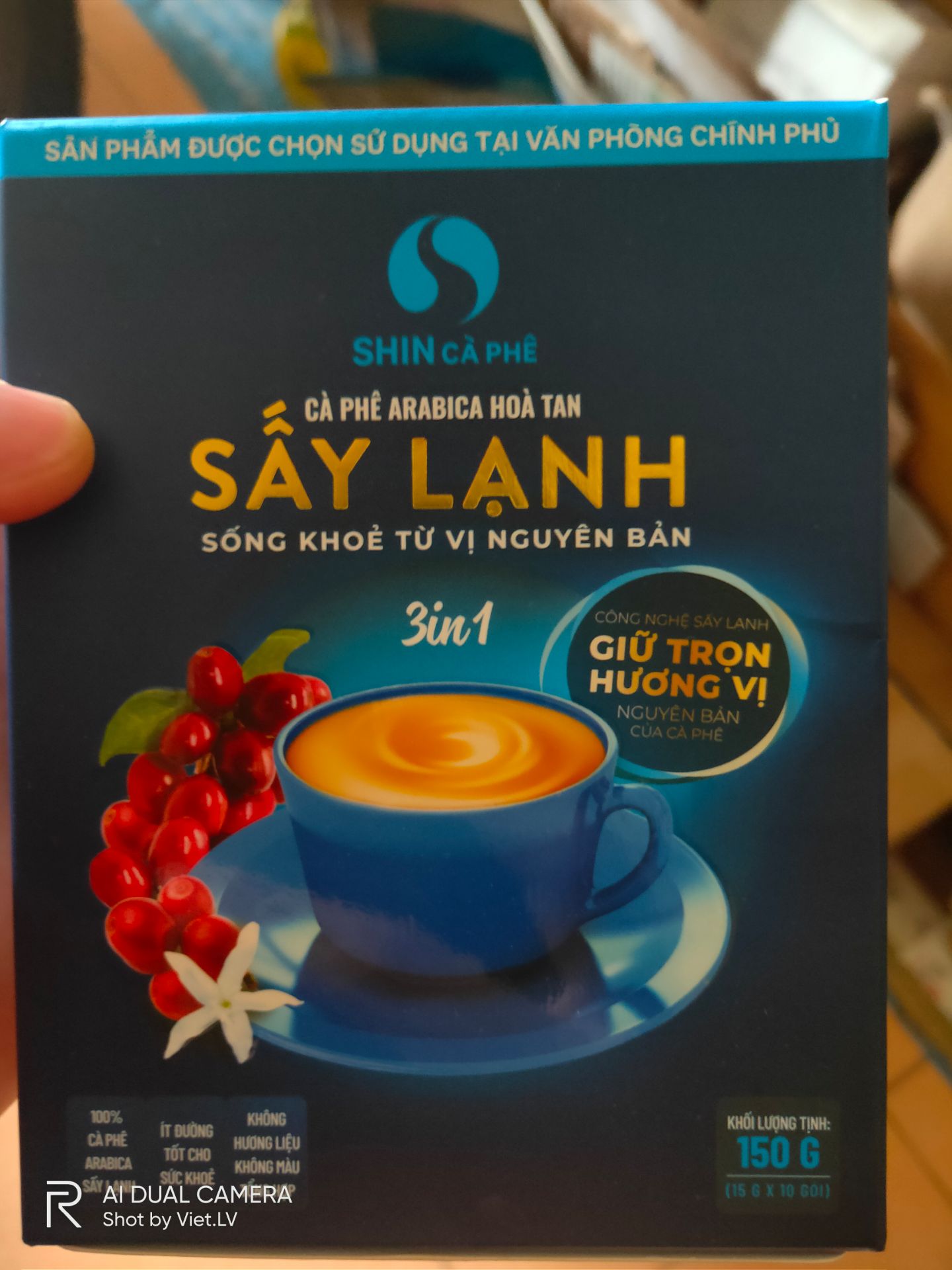 sản phẩm ok đấy các bạn. ngon hơn mấy cafe hoà tan công nghiệp mùi hương liệu nhiều. nhưng nsx nên thêm lượng cf để đậm đà hơn nhé