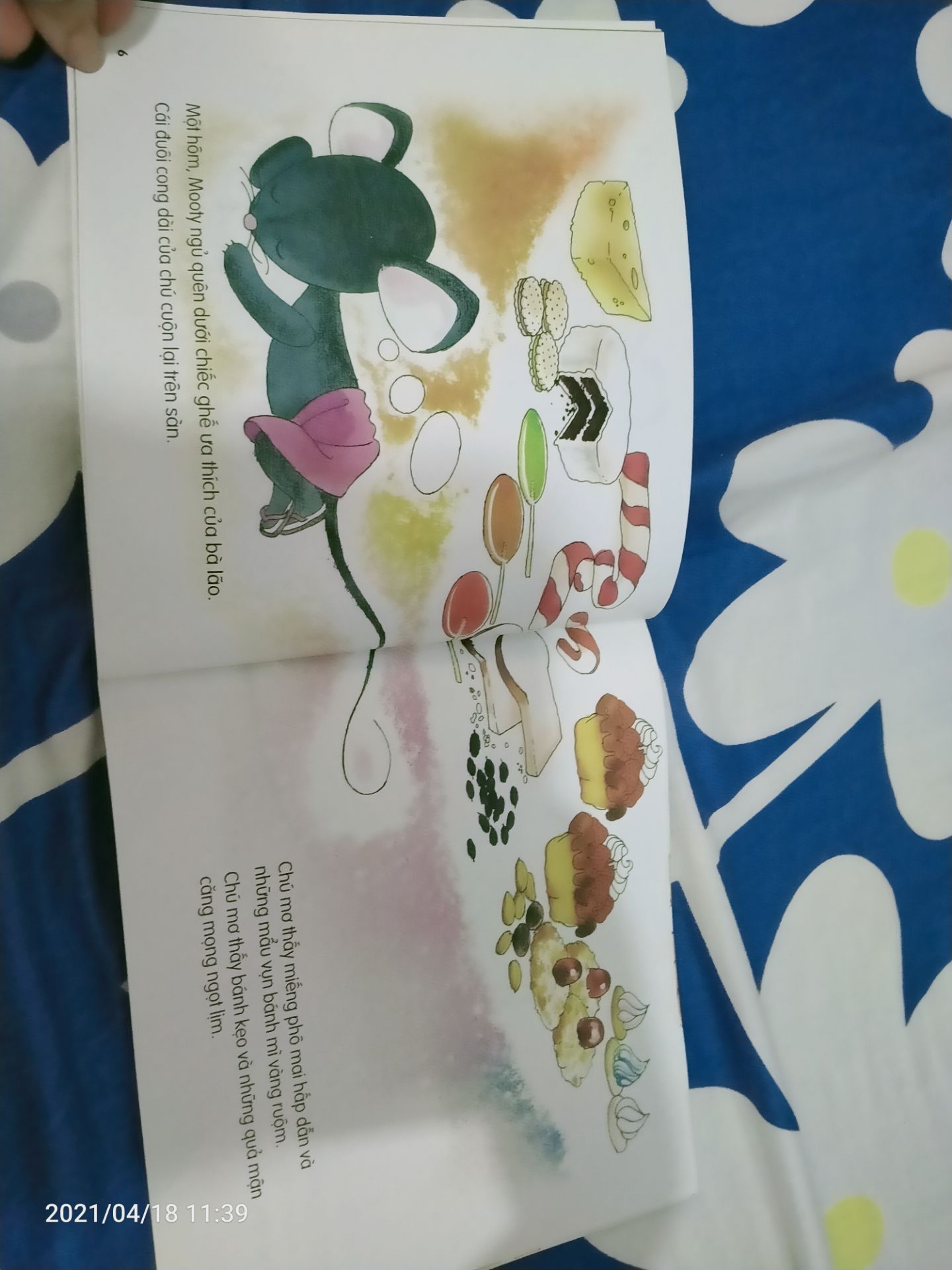 Nội dung kể về những cuộc phiêu lưu của chú chuột nhỏ, phù hợp với bé 3+ , bé nhà mình rất thích. hình minh hoạ dễ thương,