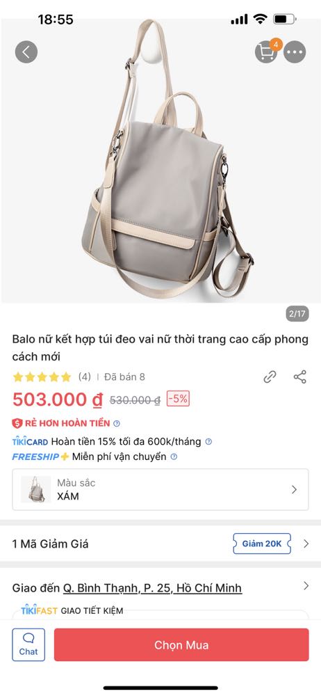 Túi giao sai màu, sai mẫu và giá của cái này cũng rẻ hơn cái mà mình thanh toán. Màu cái mình đặt mua và cái đã nhận như thế này đây.