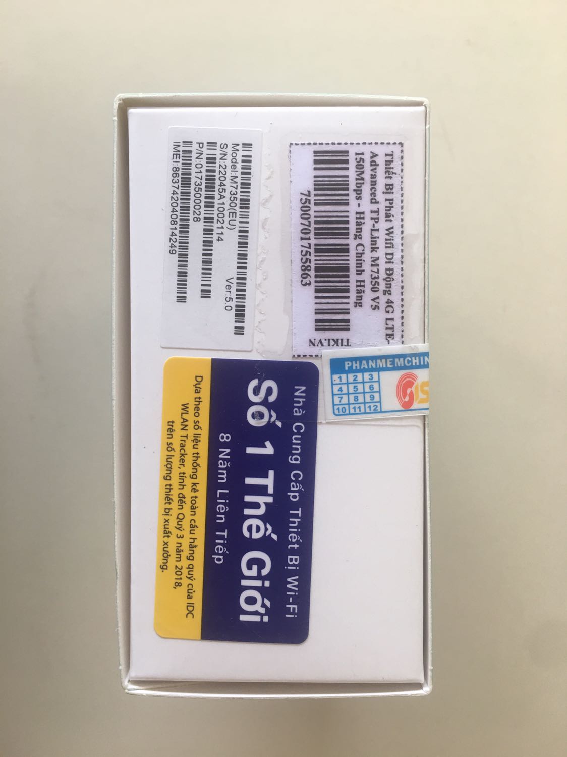 Nhà cung cấp: Tiki Trading
Nhà sản xuất: Tp-link Technologies Co., Ltd. (Trung Quốc)
Nhà nhập khẩu: Công ty TNHH Tp-link Technologies Việt Nam
Giao hàng nhanh.
Sản phẩm ban đầu sử dụng tốt. Nhà cung cấp: Tiki Trading
Nhà sản xuất: Tp-link Technologies Co., Ltd. (Trung Quốc)
Nhà nhập khẩu: Công ty TNHH Tp-link Technologies Việt Nam
Giao hàng nhanh.
Sản phẩm ban đầu sử dụng tốt.