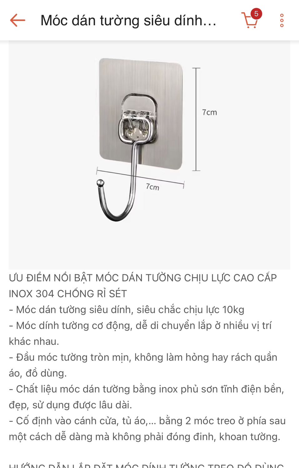 Sp nhỏ xíu thế này treo được nửa kg thôi chứ làm sao được 20kg, shop quảng cáo sai sự thật