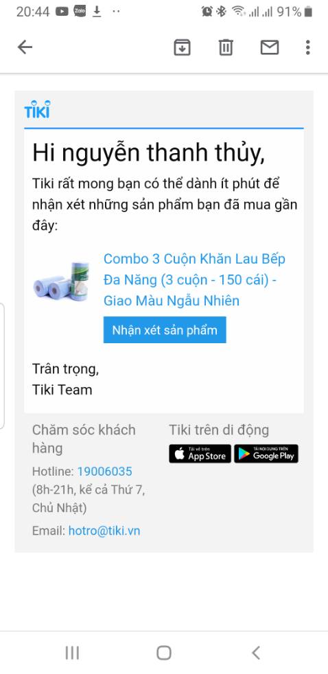 Tôi không hài lòng sp tôi nhận được, vì ko đúng loại tôi chọn đặt. Tiki và bên bán hãy nhìn kỹ sp trên đơn hàng và ảnh hàng tôi nhận dc 😞