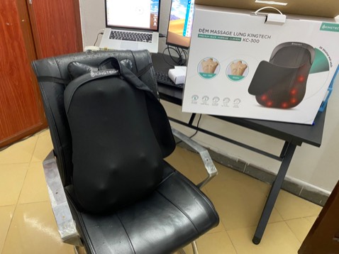 Đệm xịn xò, massage toàn bộ lưng siêu phê , nên mua nha mọi người, thuận tiện di chuyển, rất thích hợp dân văn phòng, đặc biệt ai hay đau  lưng do ngồi nhiều như mình. Ok luôn 10 điểm 💪👌👍👍👍👍