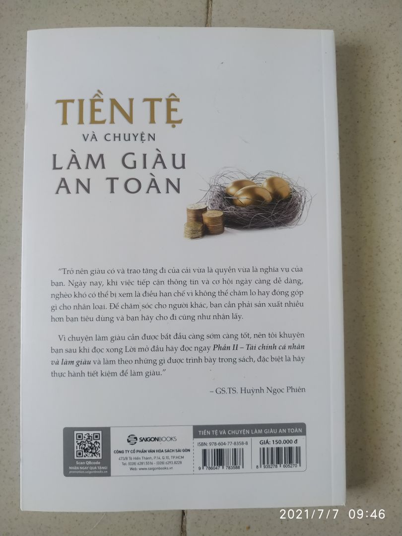 " ...Bạn sẽ không thể có nhiều tiền cho đến khi học được cách quản lý số tiền mà bạn đang sở hữu."