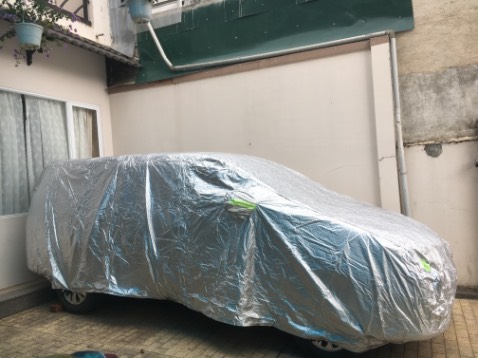 Trùm xe vừa vặn nhưng hơi mỏng