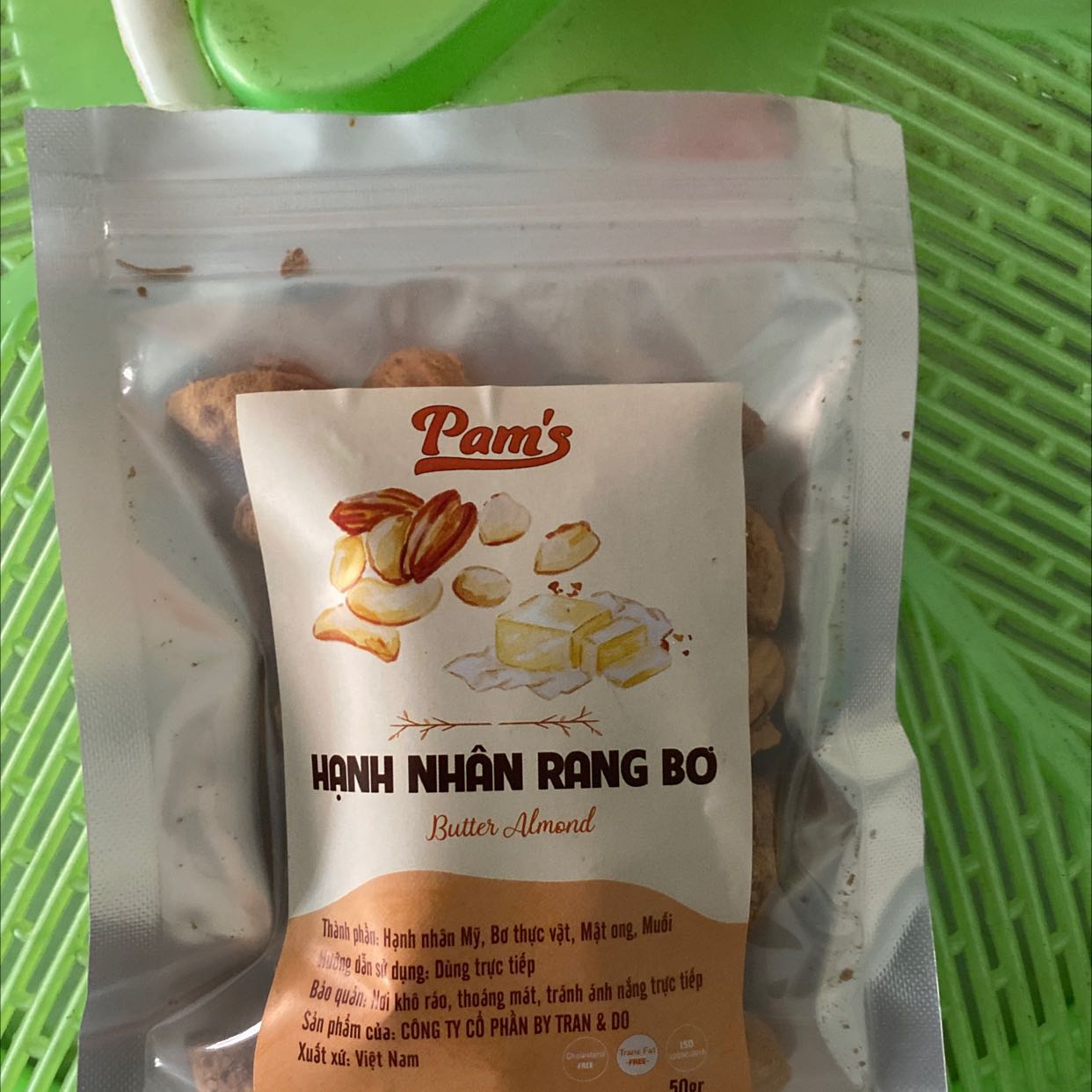 Sản phẩm ăn rất ngon nhé mọi người, giòn, béo ngậy, ko bị hôi dầu…sản phẩm tặng kèm nhỏ xinh