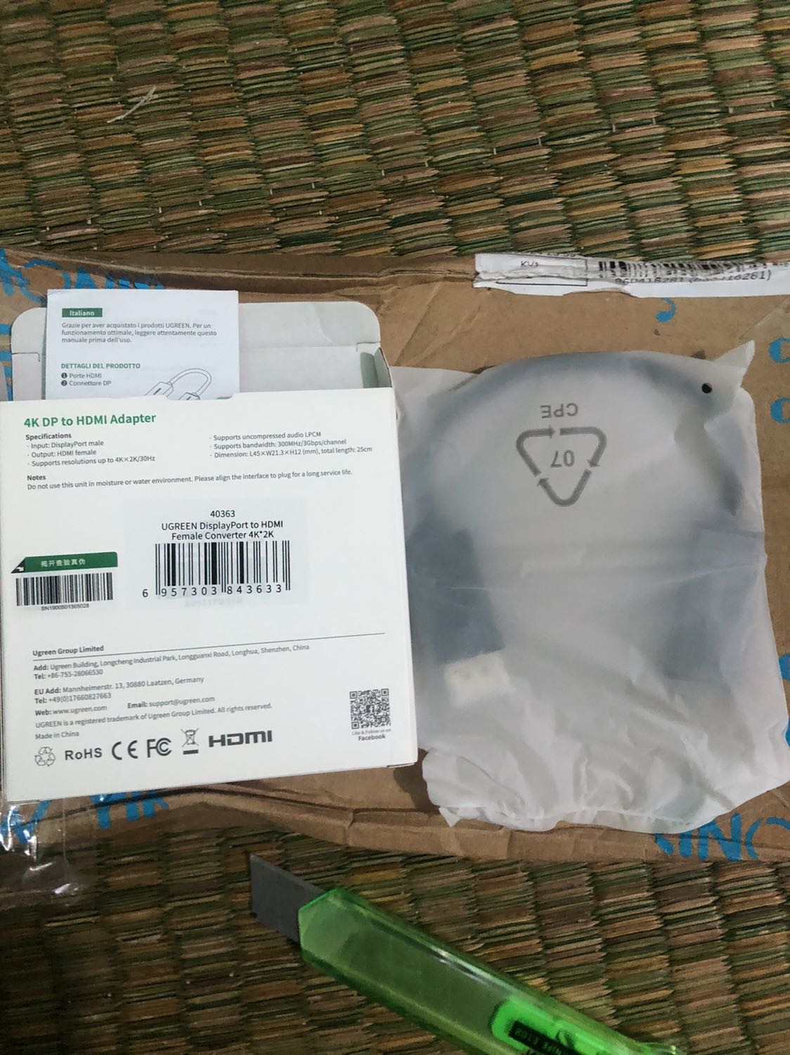 Sp chất lượng tốt, cắm vào laptop tự kết nối vs tv, chất lượng ổn. Hãng ugreen thì an tâm về chất lượng. Có điều đặt hàng từ 15/8/21 đến 25/9/21 mới giao, cũng thông cảm đc do dịch.