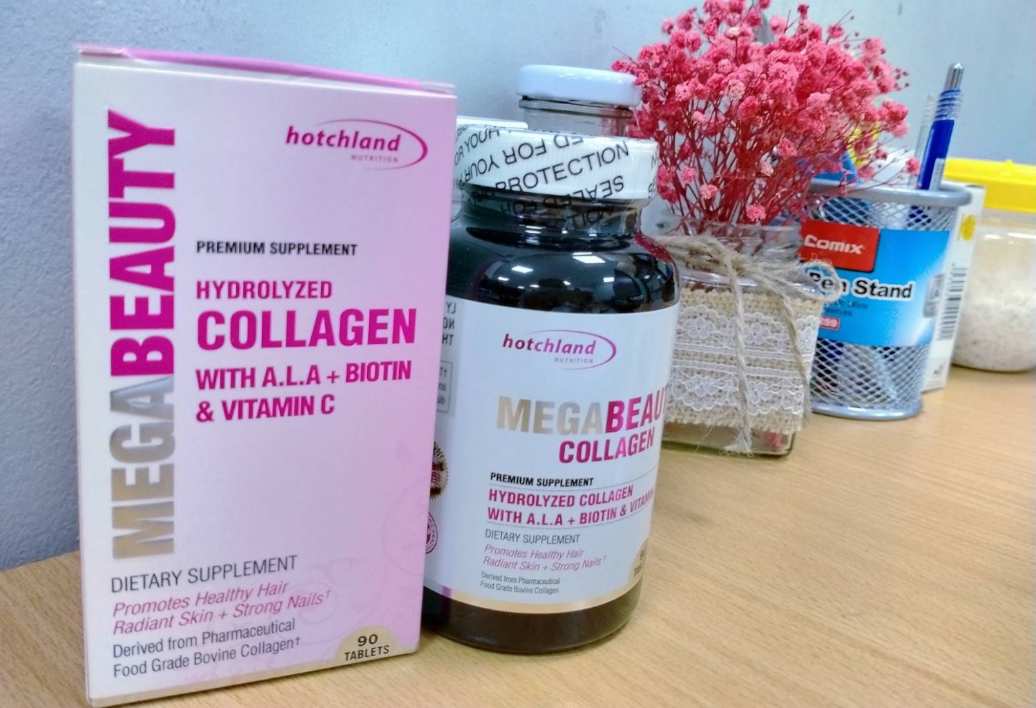 Đã từng sd SP , Uống sau 1 tuần thấy  tóc và móng tay óng mượt, chắc khỏe rõ luôn, da cũng đẹp hơn.
Rất tin tưởng các sản phẩm của thương hiệu Hotchland Nutrition, sẽ ủng hộ tiếp.