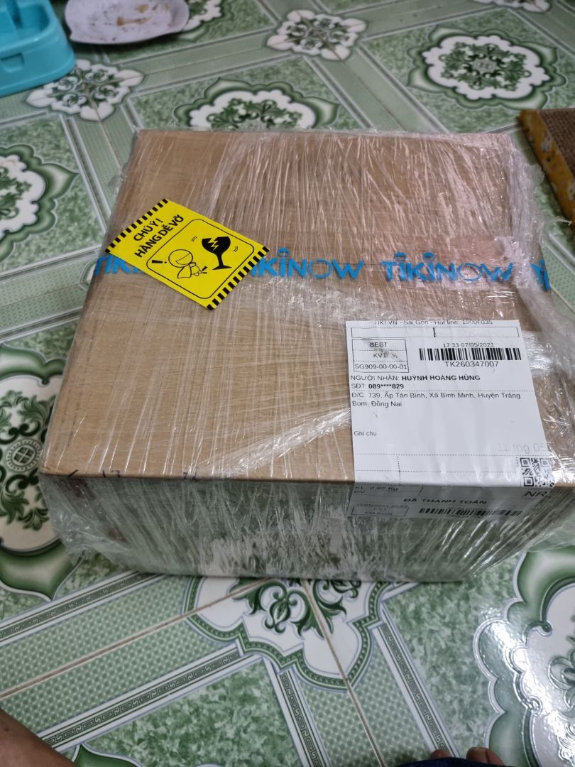 đặt hàng hôm qua, hôm nay đã nhận được hàng.
hàng đóng gói kỹ, chất lượng tốt.