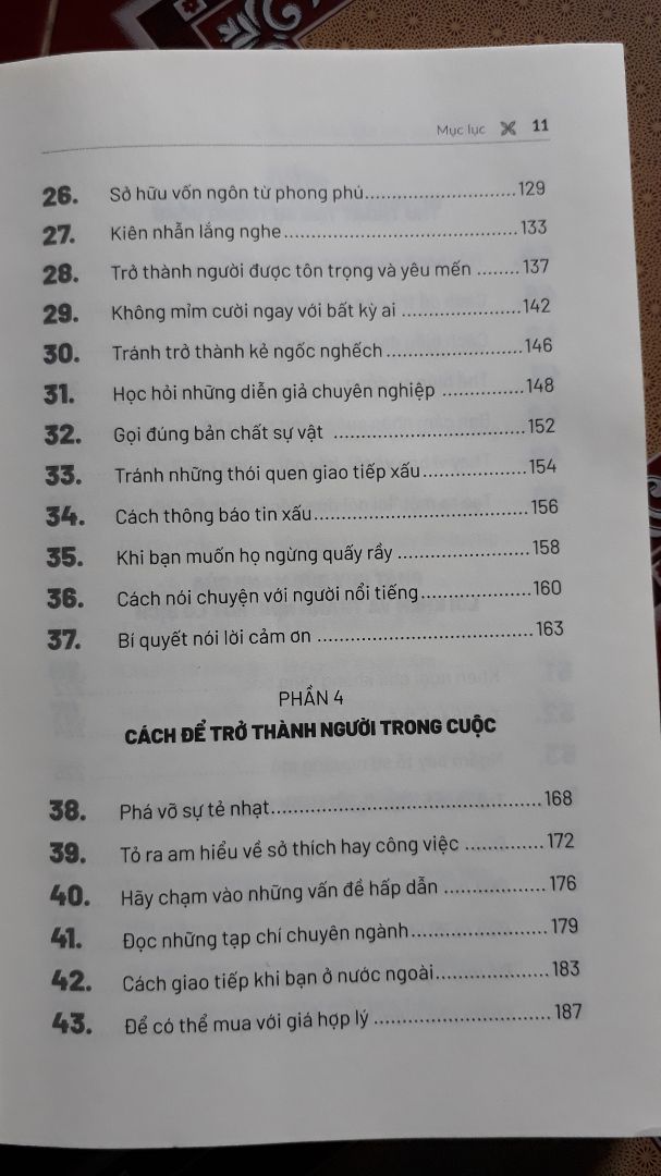 Nếu như Đắc Nhân Tâm khuyên bạn phải cần có những gì thì quyển sách này sẽ chỉ cho bạn một cách tường tận và rất chi tiết về những gì cần phải có và làm thế nào để có đc khả năng giao tiếp tốt. Khuyến khích các bạn nên mua để đọc. ?