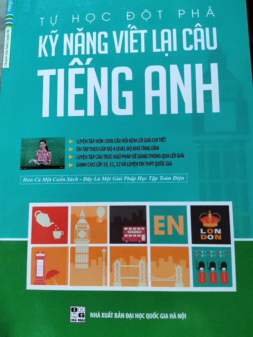 ko hề thất vọng??
cố gắng hoàn thành sớm và đạt đc kết quả tốt nhờ sách
Sách rõ ràng dễ hiểu đầy đủ cho phần viết lại câu
Tiki gút chóp quá, giao hàng sớm, ko có vấn đề gì luôn????