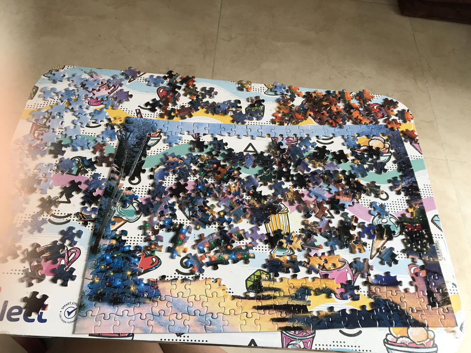 Màu sắc khi ghép lại rất sống động. Sản phẩm đóng gói đẹp, các mảnh ghép chắc chắn. Sẽ ủng hộ shop