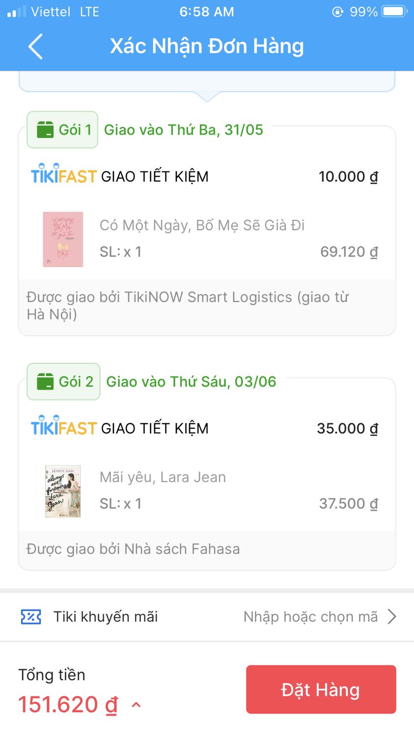 Sách mới okee lắm, sáng đặt chiều giao r, nhanh bất ngờ, khâu đóng gói hơi sơ sài, bọc một túi nilong ngoài, may là giao nhanh nên k bị ảnh hưởng nhiều, bìa hơi xước, khâu đóng gói và chuẩn bị nhanh, đáng mua ạ