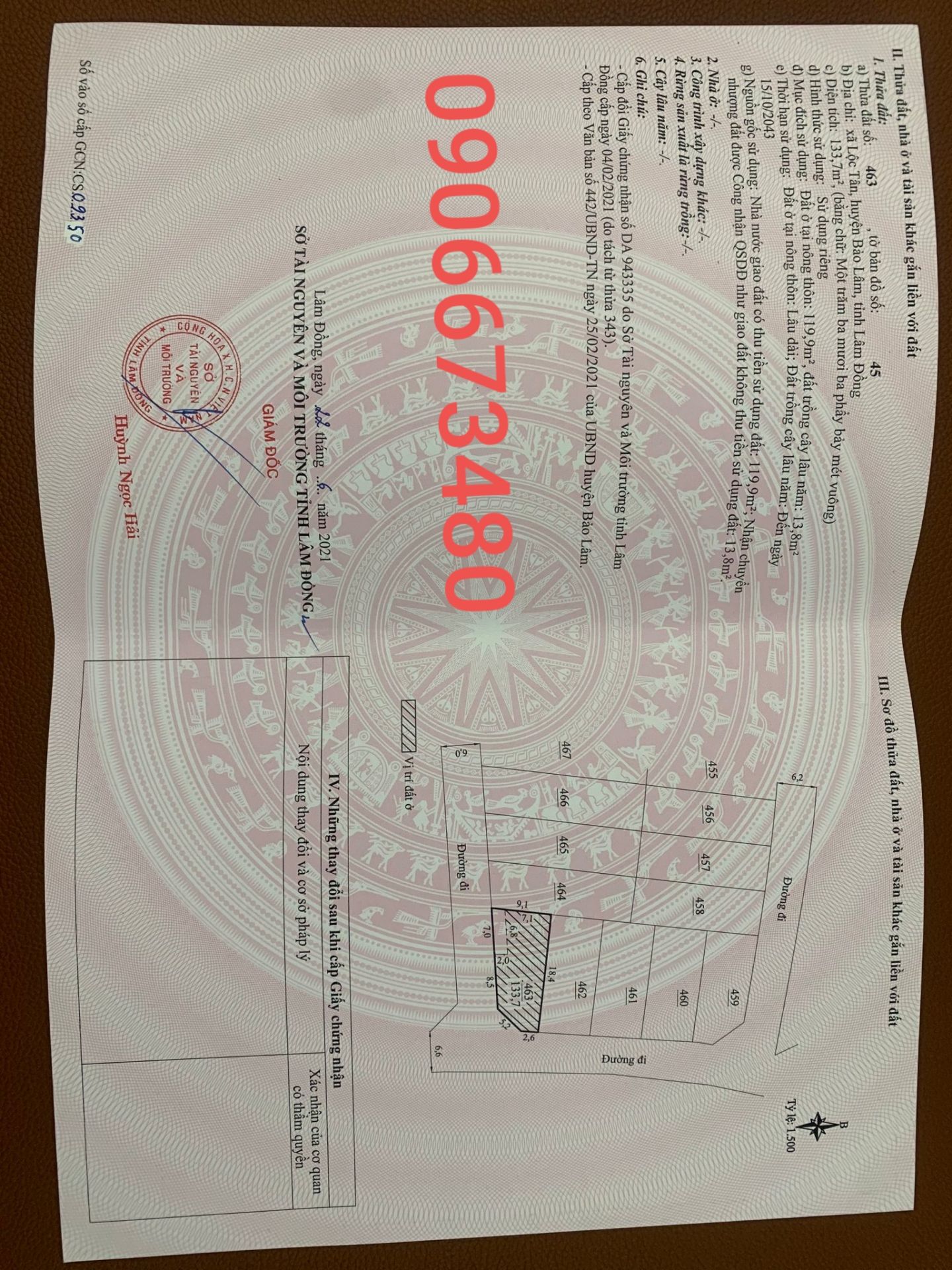 đất nền nghỉ dưỡng cạnh hồ tảo hồng, tại huyện Bảo Lâm, Lâm Đồng 
LH:***