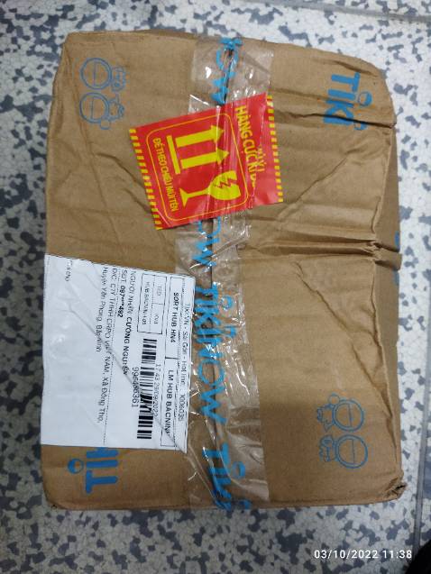 Giáo hành đúng hẹn
Chất lượng thì phải dùng thêm thời gian
Mỗi tội vận chuyển đã dán hàng dễ vỡ mà nhìn ngoài hộp k muốn nhận luôn
Mong đc cải thiện nếu có đơn hàng sau