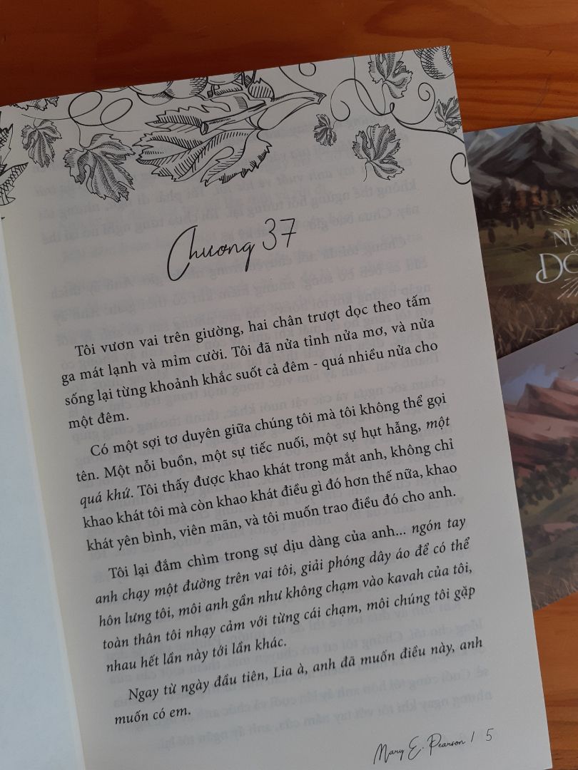 Bằng giọng văn đầy lãng mạn, tác giả đã đưa người đọc đến với vương quốc Morrighan trù phú và thơ mộng. Đó cũng là nơi nàng công chúa Lia bắt đầu cuộc hành trình của mình để thoát khỏi một cuộc hôn nhân sắp đặt. "Nụ hôn dối ***" chỉ là phần một trong bộ "Biên niên sử còn sót lại" Mary E. Pearson. Vì vậy, khi gấp lại những trang cuối cùng, mình vẫn bâng khuâng, vấn vương về câu chuyện sống động này. Hi vọng sẽ được đọc trọn bộ sách này trong tương lai.