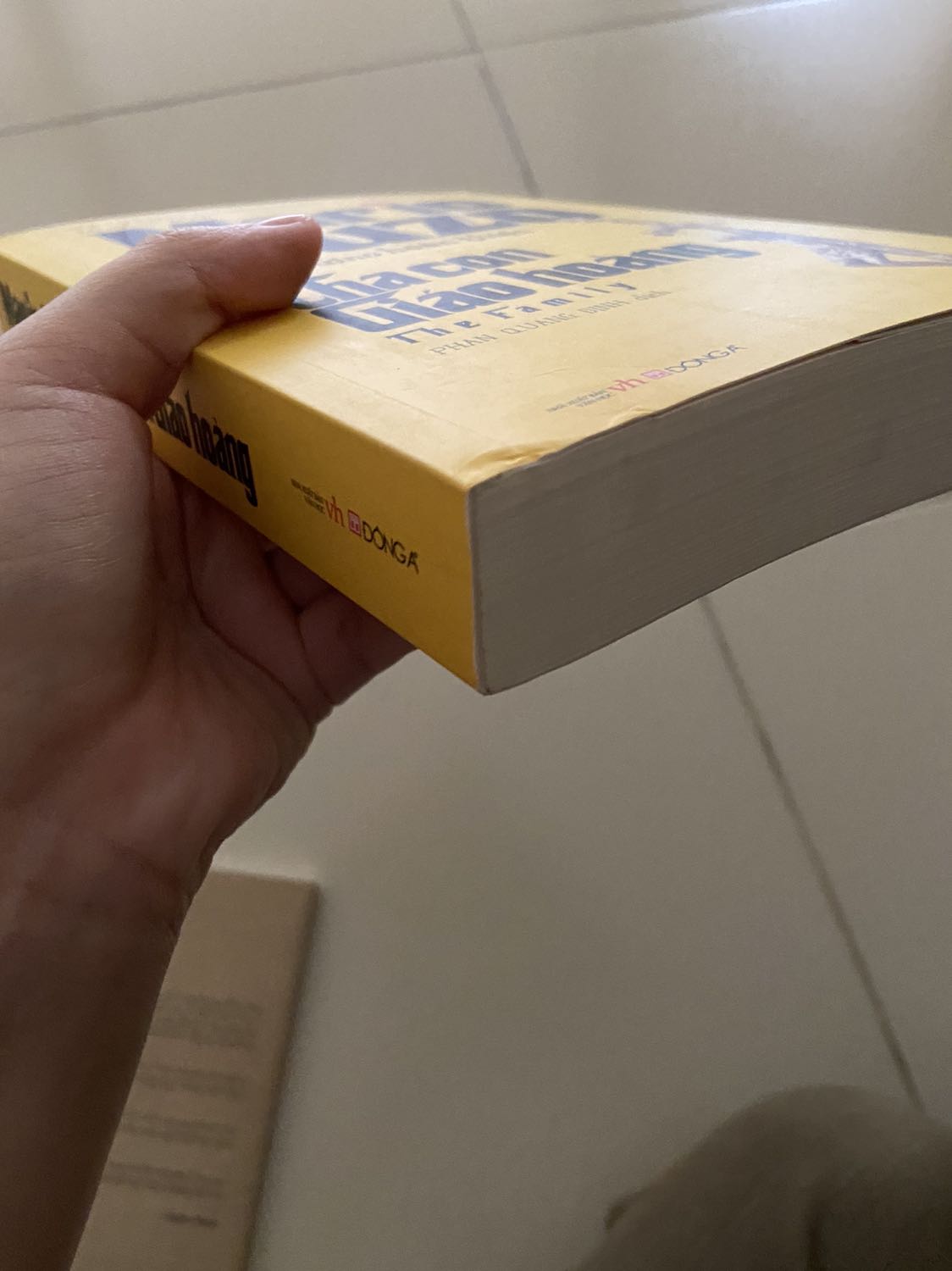 Lần mua này mình khá thất vọng với Tiki, tuy giao nhanh nhưng mua 3 quyển thì cả 3 đều bị cong bìa, gập gãy gáy sách hoặc dính bẩn. 
Sách dày, trình bày đơn giản, kiểu chữ dễ đọc. Mình định mua bản Tiếng Anh nhưng Tiki không có hàng, hơi tiếc (vì mình thấy các đầu sách khác cùng tác giả Tiki đều có bản tiếng Anh).