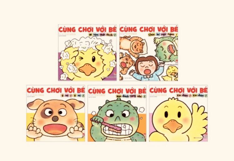 Nhà mình mua cả bộ và bé nhà mình thích nhất cuốn Ú Oà ú oà này. Có lẽ vì trò chơi vui nhộn, dễ chơi. Vote các bố mẹ mua để tăng tương tác với bé.