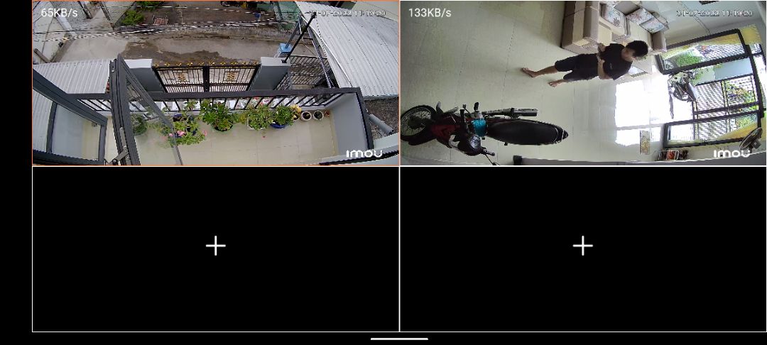 Cái cam trên ban công tầm nhìn tốt, bắt wifi nhạy dù qua mấy lớp cửa. Chưa kể chế độ ban đêm dù chỉ trắng đen nhưng hình vẫn rõ.