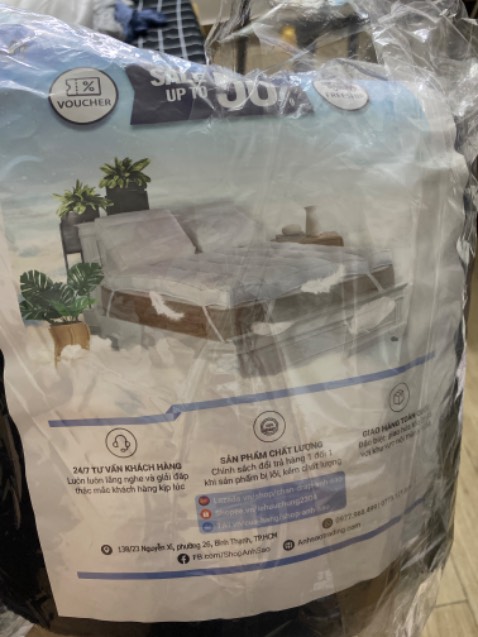 Mền sờ vào mịn, mềm, gói trong bao có nhãn đàng hoàng, sạch sẽ, shop giao rất nhanh.