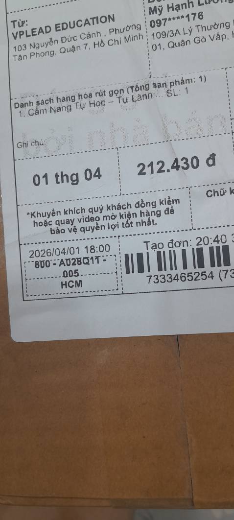 Shop đóng gói hàng cẩn thận, chỉnh chu, giao hàng nhanh ạ
Sách hay và ý nghĩa.