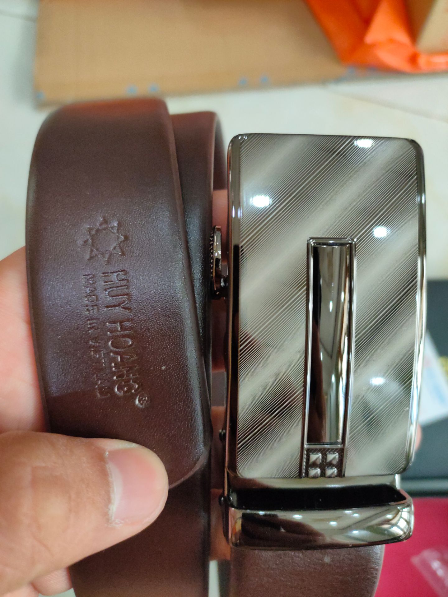 Dây thắt lưng đẹp da thật... đó giờ toàn sử dụng đồ của Huy Hoàng