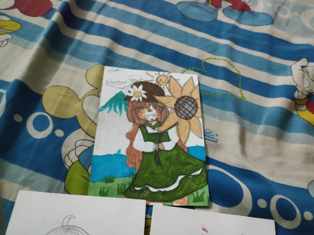 giấy nhỏ hơn mình nghĩ ,nhưng vẽ cũng OK mà :))