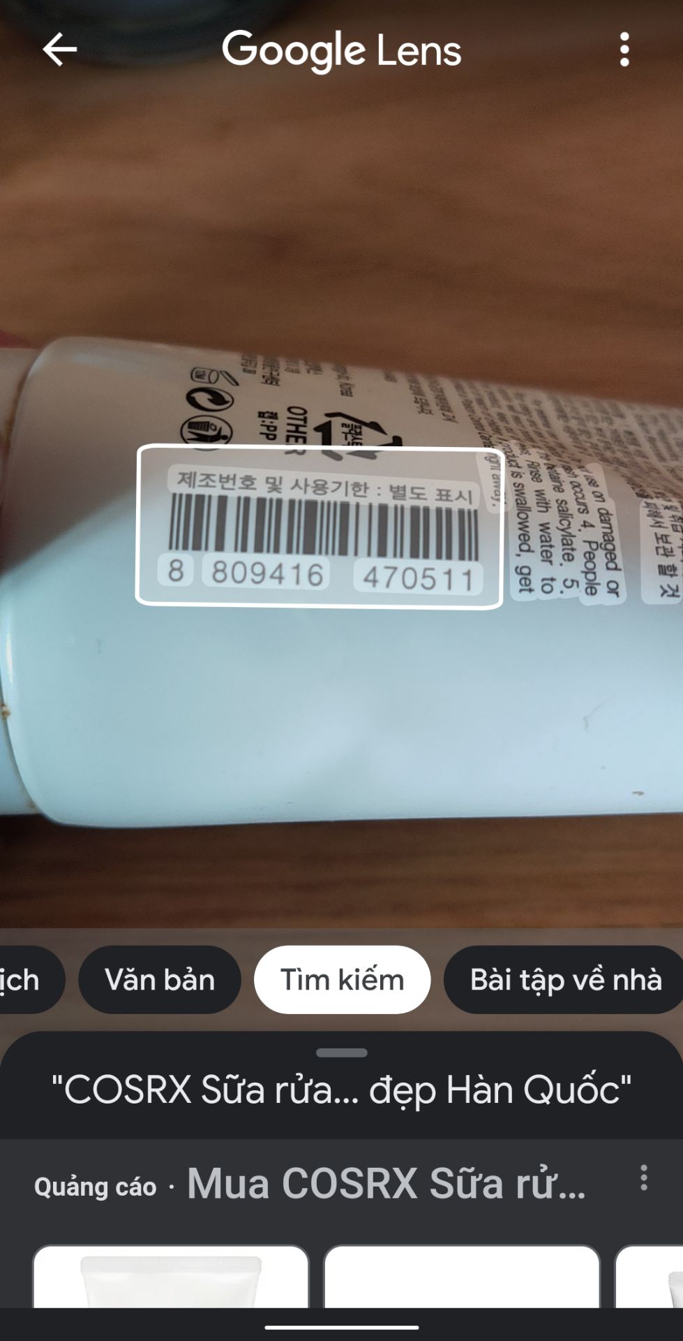 Ngày hôm qua mình có đặt 1 lọ Senka Deep Moist Gel Cream 50G. Hôm nay khi nhận được hàng mình mở ra thì thấy hộp đựng sản phẩm không có tem niêm phong, mình thử quét mã vạch của sản phẩm bằng Google Lens cũng không ra được sản phẩm, trong khi mình có thử quét mã vạch 1 sản phẩm của Cosrx thì lại ra. Mong Tiki có thể giúp mình đổi trả hàng.
Cập nhật ngày 15/1/202 Ban đầu mình cũng khá bực mình nhưng từ lúc sử dụng đến giờ mình thấy khá bình thường và cũng không có vấn đề gì nên sẽ cho 4 sao.