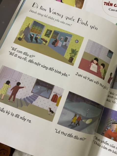 Hình ảnh dễ thương, câu chuyện thú vị và ý nghĩa, cuôi sách có phần tiếng Việt nữa