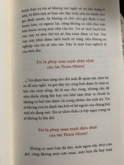 / 1 cuốn sách rất hay và sâu sắc. Đúng là trí tuệ, kinh nghiệm và sự thông thái đc thể hiện rất rõ. Sách mới hoàn toàn và giấy tốt. Tiki giao hàng nhanh.