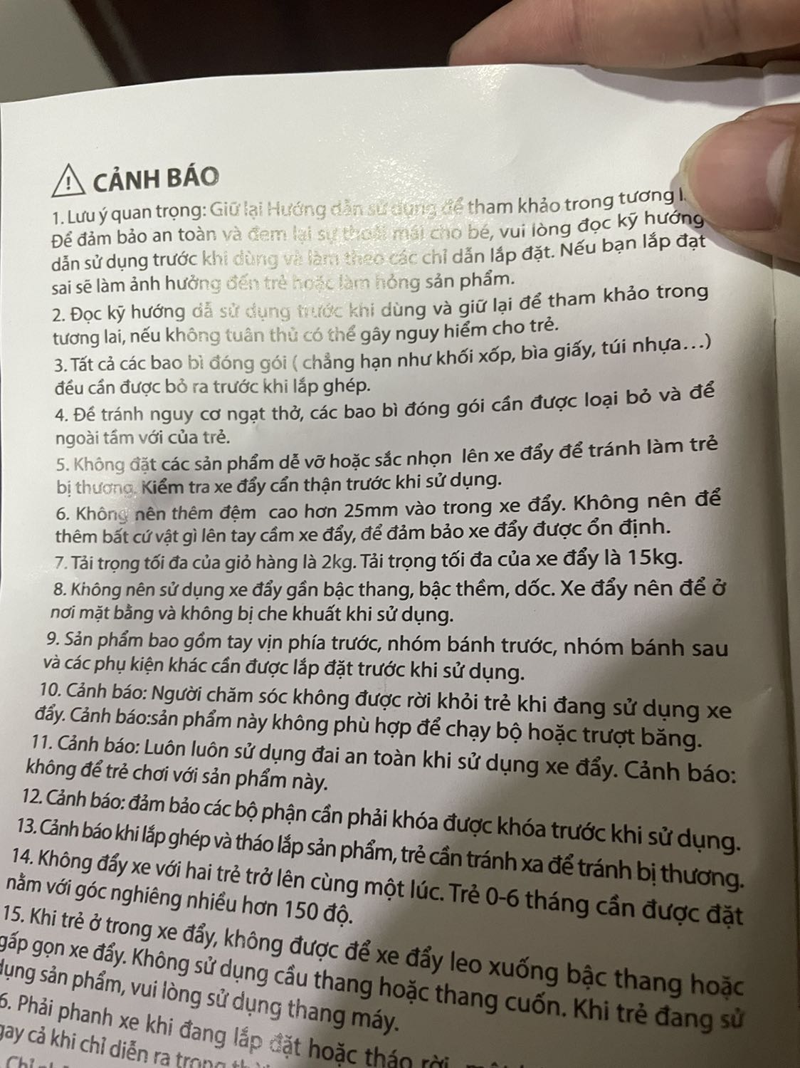 Xe đẹp trong tầm giá, nhưng sao quảng cáo tải trọng 50kg mà trong sổ tay sử dụng ghi có 15kg ? Xe đẹp trong tầm giá, nhưng sao quảng cáo tải trọng 50kg mà trong sổ tay sử dụng ghi có 15kg ?