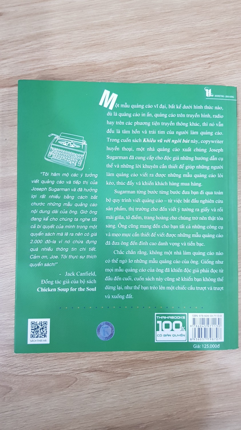 Cuốn sách mà Copywriter nào cũng phải đọc. Nội dung sách rất hay, lối viết cuốn hút.