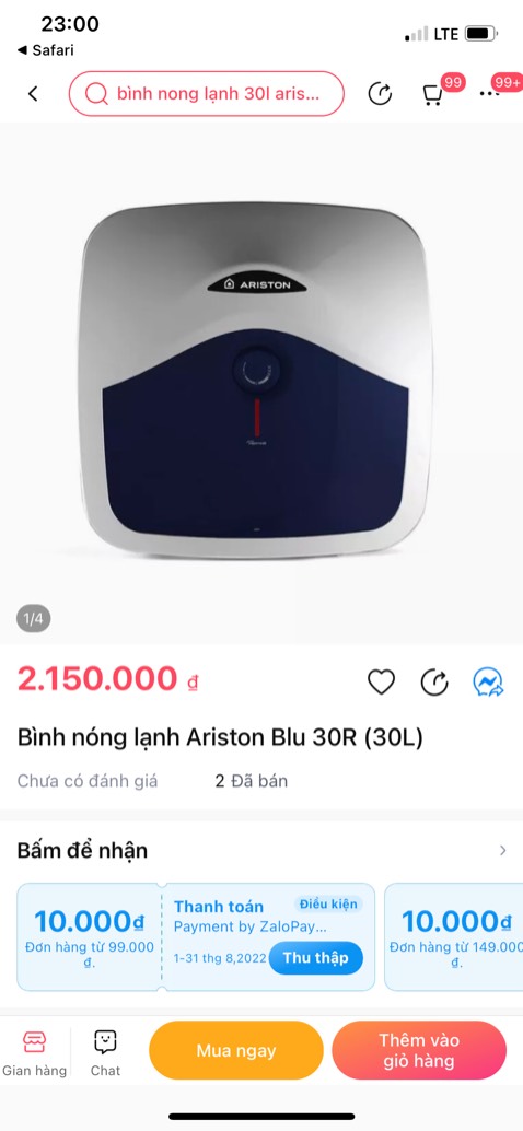 Mua hàng kèm giá lắp đặt vậy mà nhận hàng 7 ngày nay không ai liên hệ lắp đặt, mất toi 190k tiêmn lắp đặt. giá bán thì đắt lòi ra so với nơi khác bán, chênh nhau từ 600k-900k. Hình chụp là giá của *** cùng chủng loại.