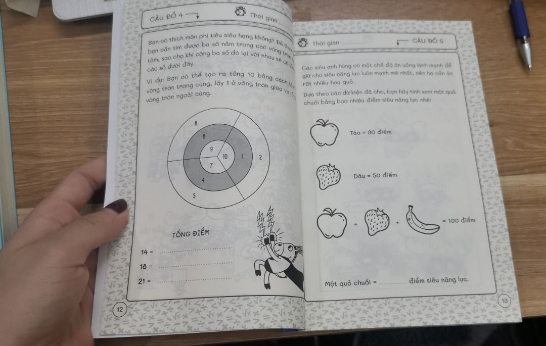 Sách trình bày thoáng, dễ nhìn, hình ảnh đẹp mắt. Các câu từ dễ tới khó phù hợp với các bạn từ lớp 2. Phần đáp án giải thích rõ ràng!