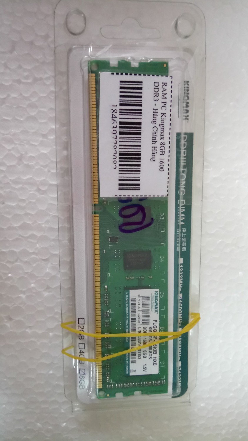 Sản phẩm không có hộp ngoài như mọi lần mình mua Ram. Thấy để hàng chính hãng. Bỏ vào dùng thấy cũng khá ổn. Chưa thấy có vấn đề gì, hy vọng dùng tốt.