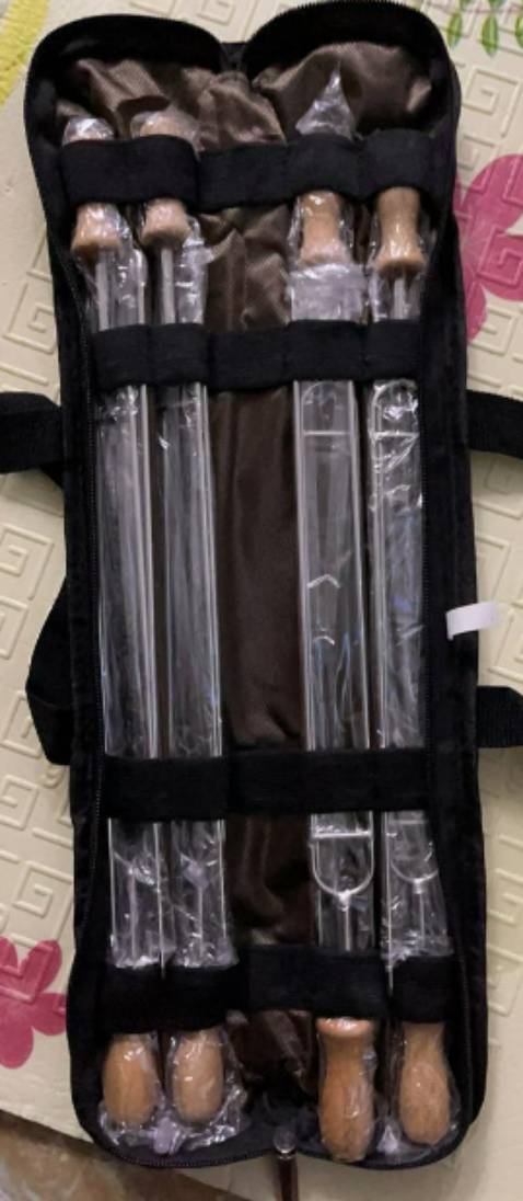 Bộ xiên thị nướng đẹp, gọn,vệ sinh dễ dàng, shop giao hàng nhanh.