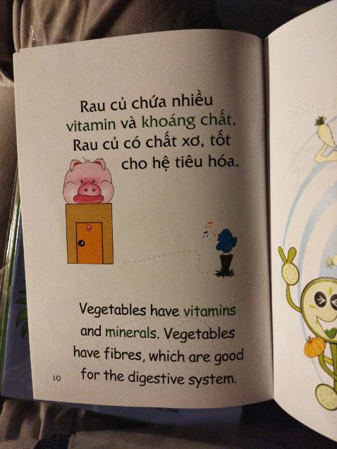 Tất cả đều ổn, trừ cái bản dịch tiếng anh là có vẻ không phù hợp lắm. Từ vựng tiếng anh trong sách khá nâng cao, các bố mẹ mua về đọc cho bé thì lưu ý xíu.